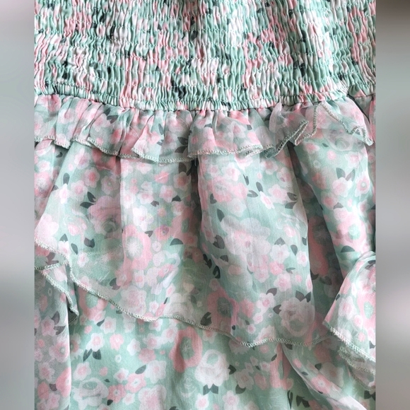 Saint Secrets Floral Print Off Shoulder Crop Top & Skirt - Picture 9 of 12